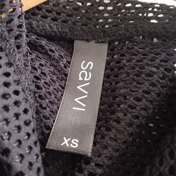 Savvi Black Mesh Hoodie XS – Lightweight Athleisure - Picture 4 of 5